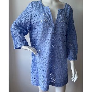 J. CREW Laser Cut Eyelet Tunic/Dress